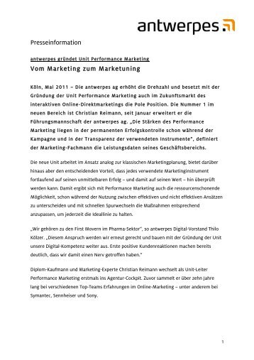 PM Performance Marketing antwerpes ag - DocCheck AG