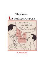 Vivre avec… LA DRÉPANOCYTOSE - accueil joelle nicolas randegger