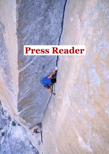 David Lama | Free | Press Reader | Guenter G. Rodewald | Consultant