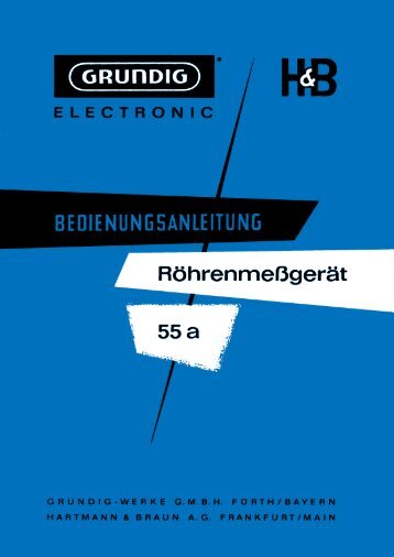 Bedienungsanleitung und Schaltplan des 55a