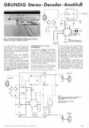 GRUNDIG Stereo - Decoder-AnschluÃ