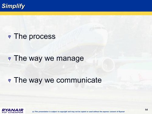 Ryanair Formula