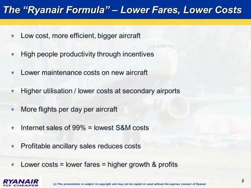 Ryanair Formula