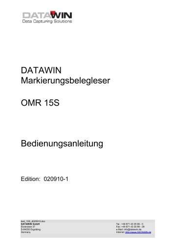 Achtung - Datawin Gmbh