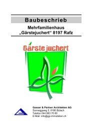 Baubeschrieb - Gasser & Partner Architekten + GU AG
