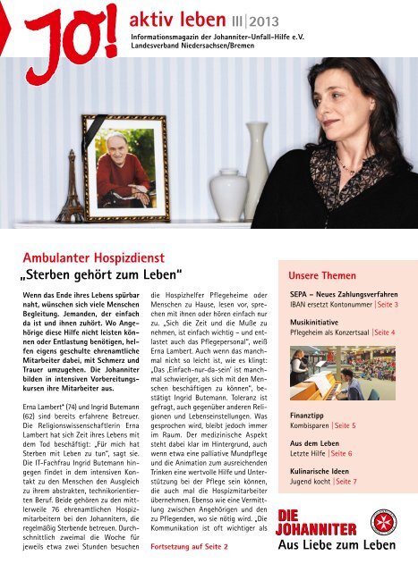 aktiv leben III |2013 - Die Johanniter