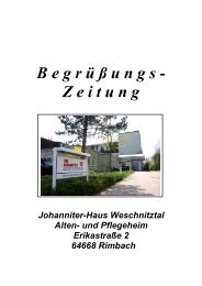 B e g r Ã¼ Ã u n g s - Z e i t u n g - Die Johanniter