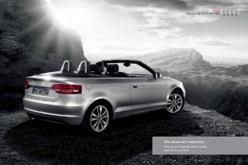 The Audi A3 Cabriolet Pricing and Specification Guide - John Clark ...