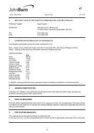 MSDS - John Burn