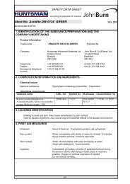 MSDS - John Burn