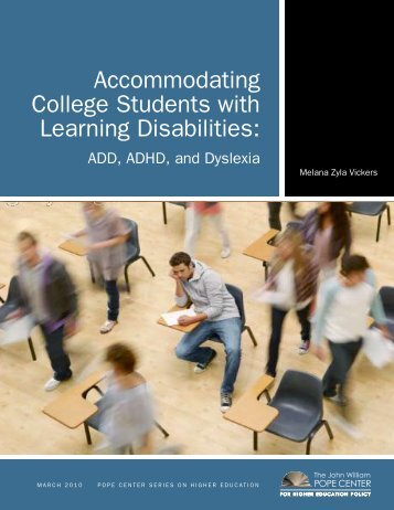 Accommodating College Students with Learning Disabilities: ADD
