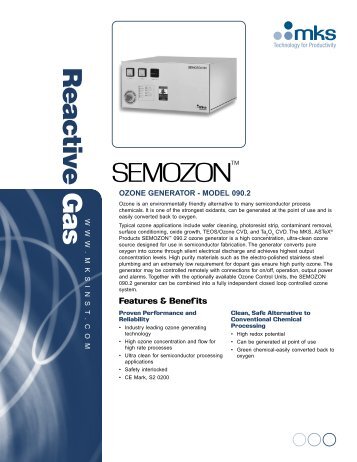 Semozon Ozone Generator - Model 090.2 (PDF) - John Morris ...