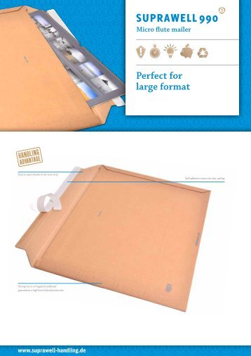 Micro flute mailer Perfect for large format