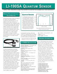 li 200sa pyranometer sensor