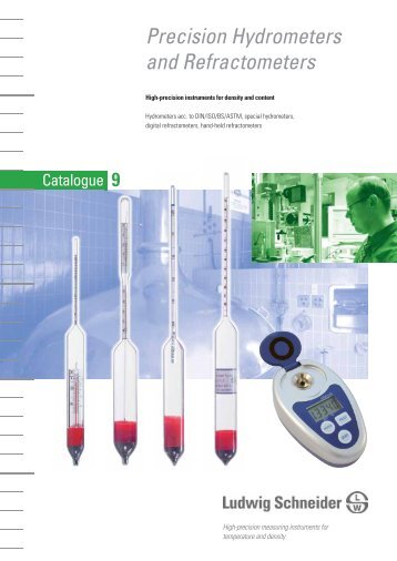 Precision Hydrometers and Refractometers