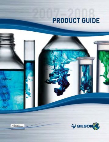 Gilson Product Guide (PDF) - John Morris Scientific