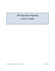 819 Injection Module User's Guide (PDF) - John Morris Scientific