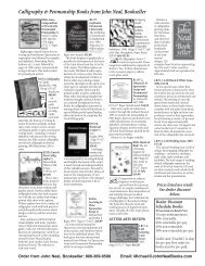 Calligraphy & Penmanship Books From John Neal, Bookseller