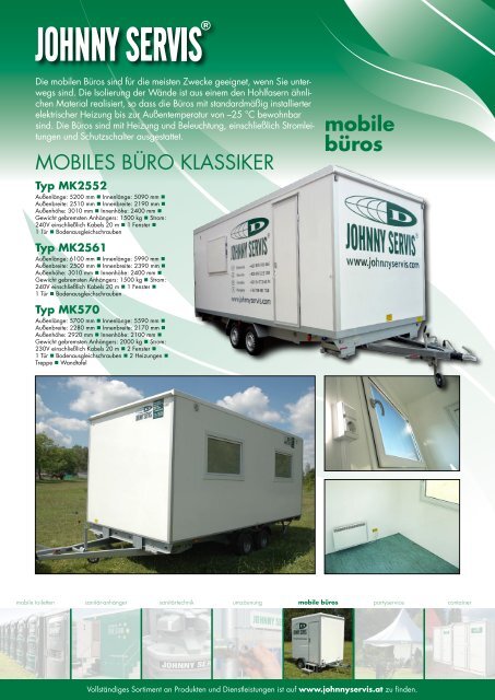 mobile toiletten - Johnny servis