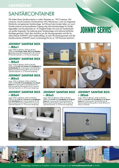 mobile toiletten - Johnny servis