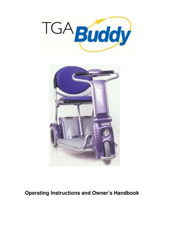 TGA Buddy Manual - Value Mobility Scooters