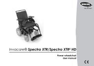 Spectra XTR User Manual .pdf - Invacare