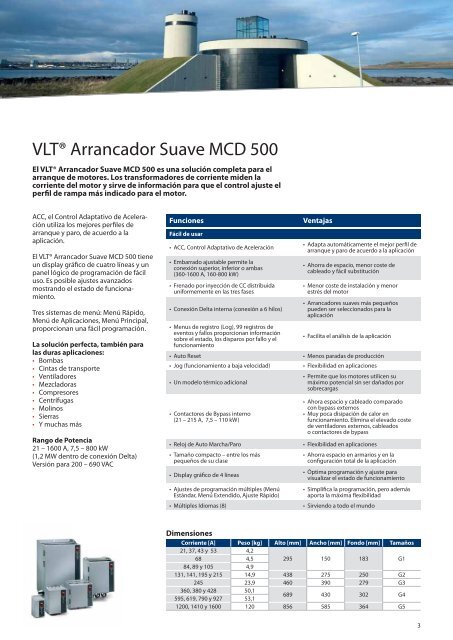 VLT® Arrancador Suave - comser ltda.