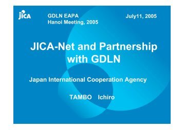 JICA-Net - Tokyo Development Learning Center