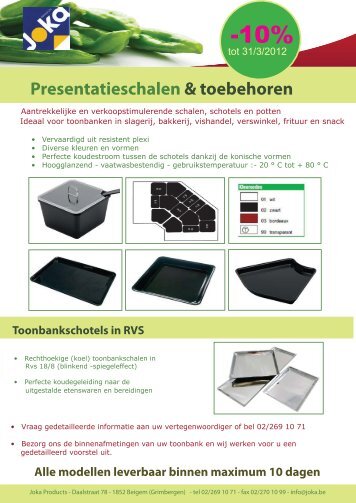 Toogkappen - Joka Products