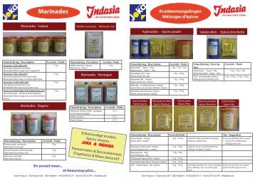 Marinades - Joka Products