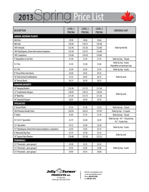 Pricing for Canada.pdf - Jolly Farmer