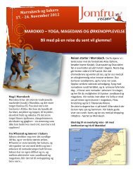 marokko – yoga, magedans og ørkenopplevelse - Jomfrureiser