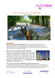 Program Toscana vandring og sykling.pdf - Jomfrureiser