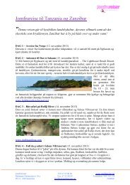Program Tanzania og Zanzibar.pdf - Jomfrureiser
