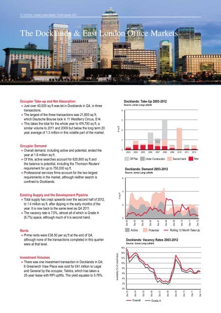 Central London Market Report Q4 2012 - Jones Lang LaSalle