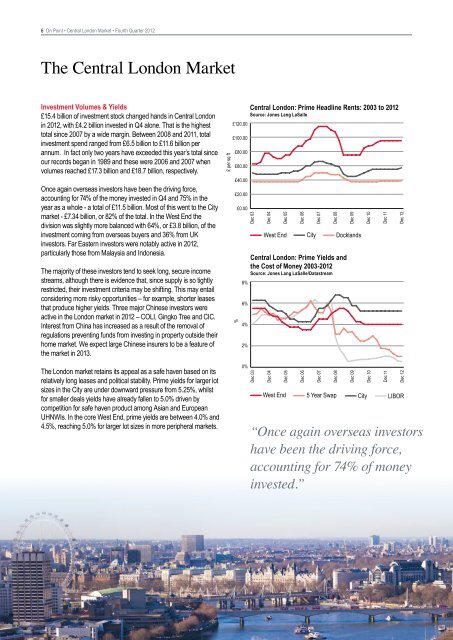 Central London Market Report Q4 2012 - Jones Lang LaSalle