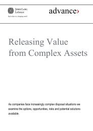 Releasing Value from Complex Assets - Jones Lang LaSalle