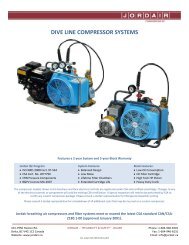 dive line series brochure - Jordair Compressors Inc.