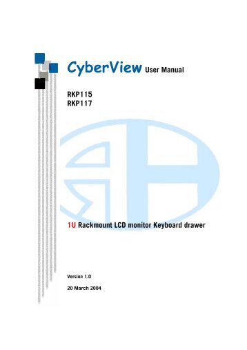 Cyberview User Manual RKP115 RKP117 1U Rackmount ... - Daxten