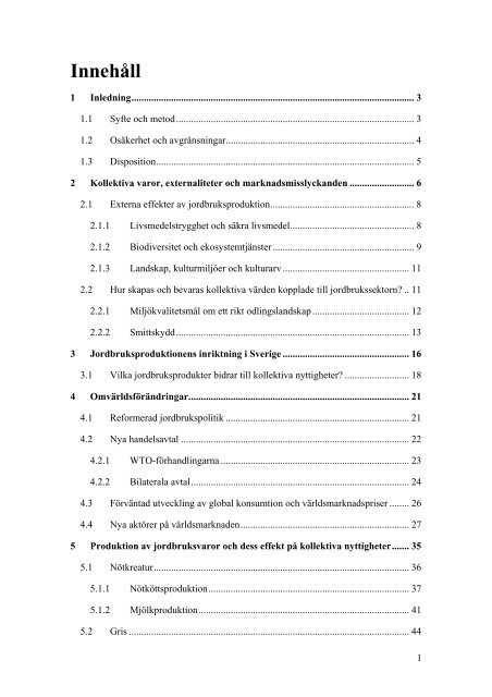 Marknadsanpassning av jordbruket - Jordbruksverket