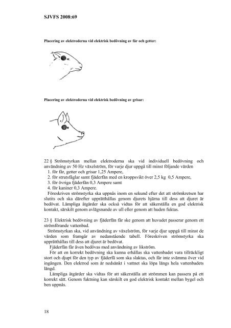 Föreskrift om slakt och annan avlivning - Jordbruksverket