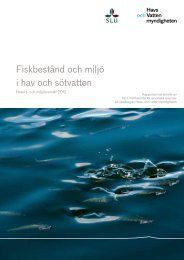 Fiskbestånd och miljö i hav och sötvatten - Havs