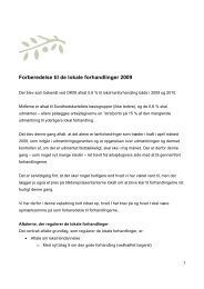 Forberedelse til lokal forhandling 2009 - Jordemoderforeningen