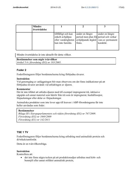 Vägledning för offentlig kontroll i primärproduktionen - Jordbruksverket