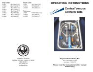 Central Venous Catheter Kits - Jorgensen Laboratories