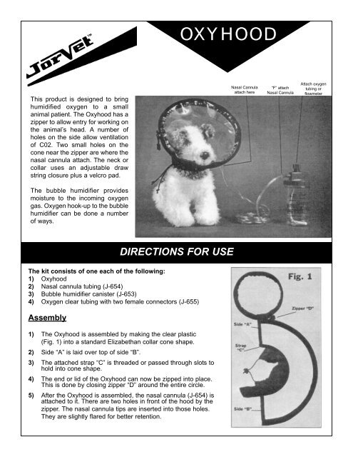 jorgensen oxyhood.qxd - Jorgensen Laboratories