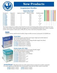 Acupuncture Needles, Models, and Charts - Jorgensen Laboratories