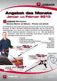 Januar und Februar 2013 Angebot des Monats - JOSAM