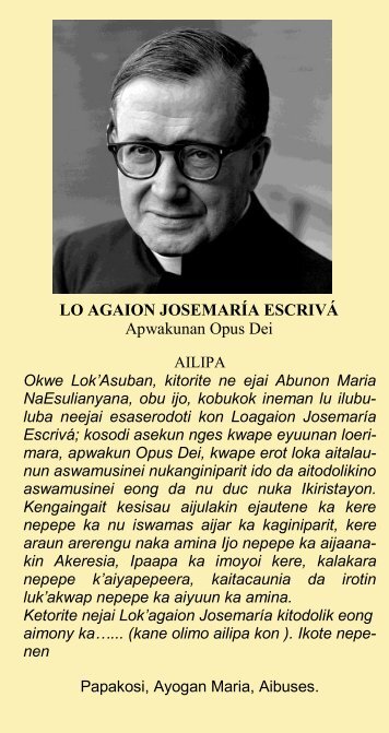 Ateso - Saint Josemaria Escriva