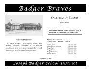 07 08 Publisher Calendar of Events - Joseph Badger Local Schools